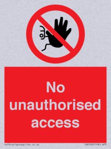 No unauthorised access